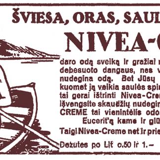 1930 - Kremas „NIVEA - CREME“
