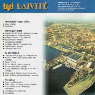 1999 - Laivitė / Laivų remontas / Dokavimas