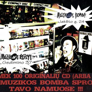 1995 - Muzikos bomba - Laimėk 100 originalių CD (arba MC)