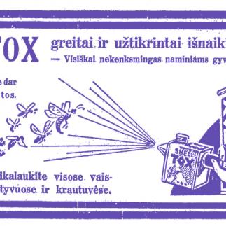 1932 - „SHELL TOX“ greitai ir užtikrinai išnaikina gniūsus