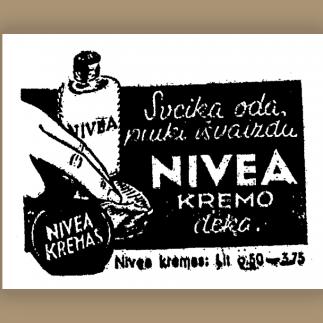 1938 - Sveika oda, puiki išvaizda „NIVEA“ kremo dėka