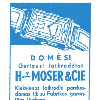 1938 - Laikrodis „MOSER“