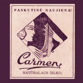 1937 - Natūralaus šilko kojinės„CARMEN“
