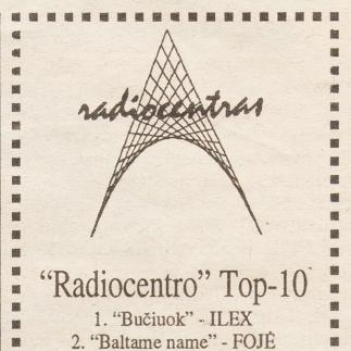 1992 - Radio stoties „Radiocentras“ Top 10