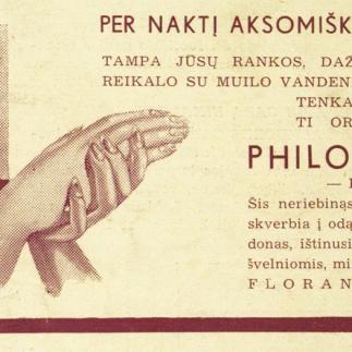 1937 - Rankų kremas „PHILODERMIN“