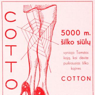1937 - Šilko kojinės „COTTON“