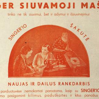 1938 - „SINGER“ siuvamoji mašina