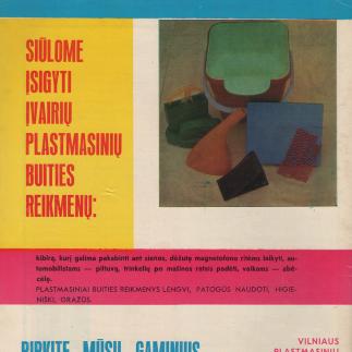 1977 - Siūlome įsigyti įvairių plastmasinių buities reikmenų