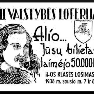 1938 - XII Valstybės loterija