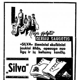 1939 - Žieminiai skalbiniai „Silva“