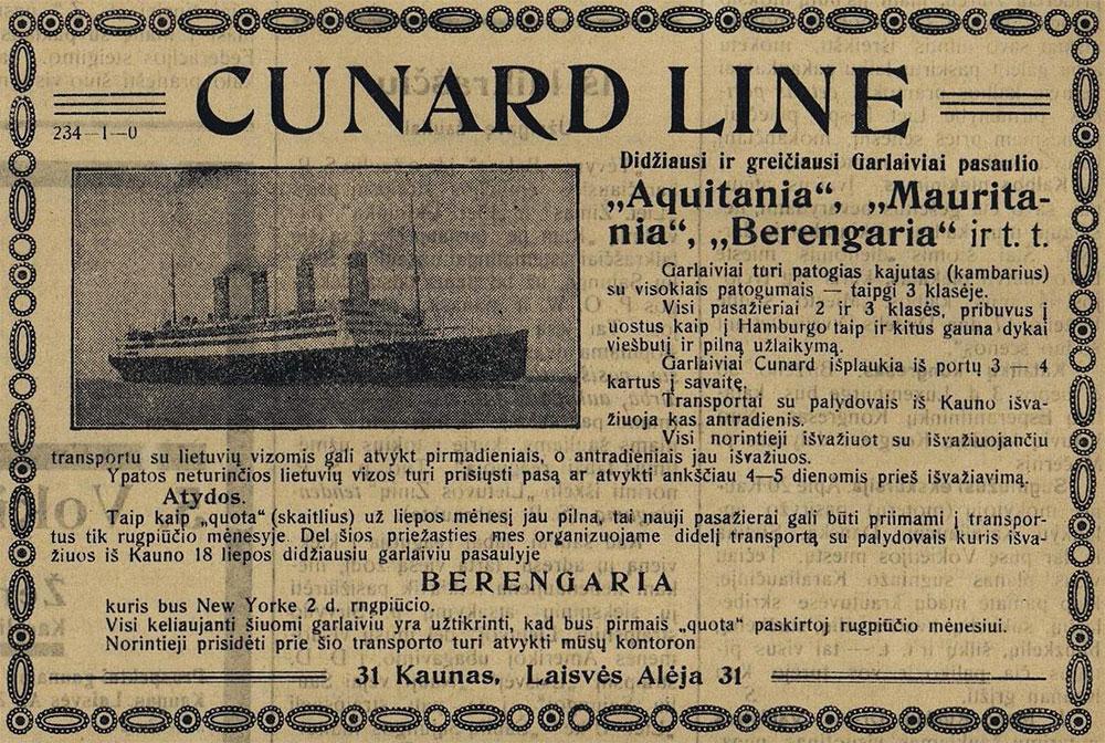 „Cunard Line“ / Didžiausi ir greičiausi garlaiviai pasaulyje