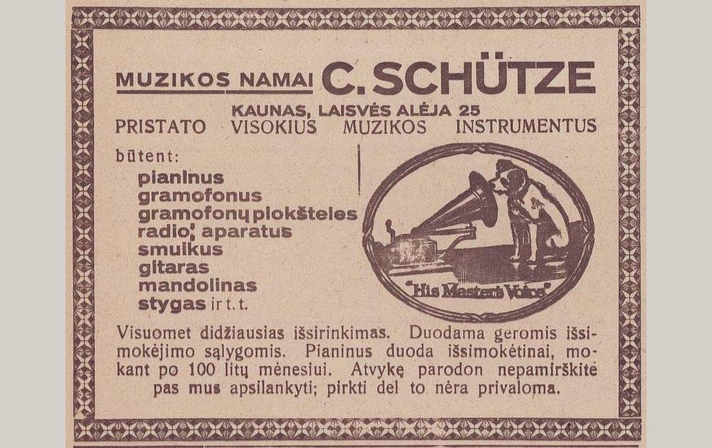 Muzikos namai „C. Schutze“ pristato visokius muzikos instrumentus