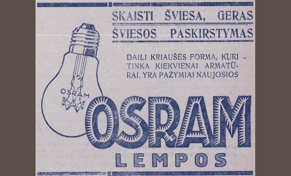 „OSRAM“ lempos / Skaisti šviesa, geras šviesos paskirstymas