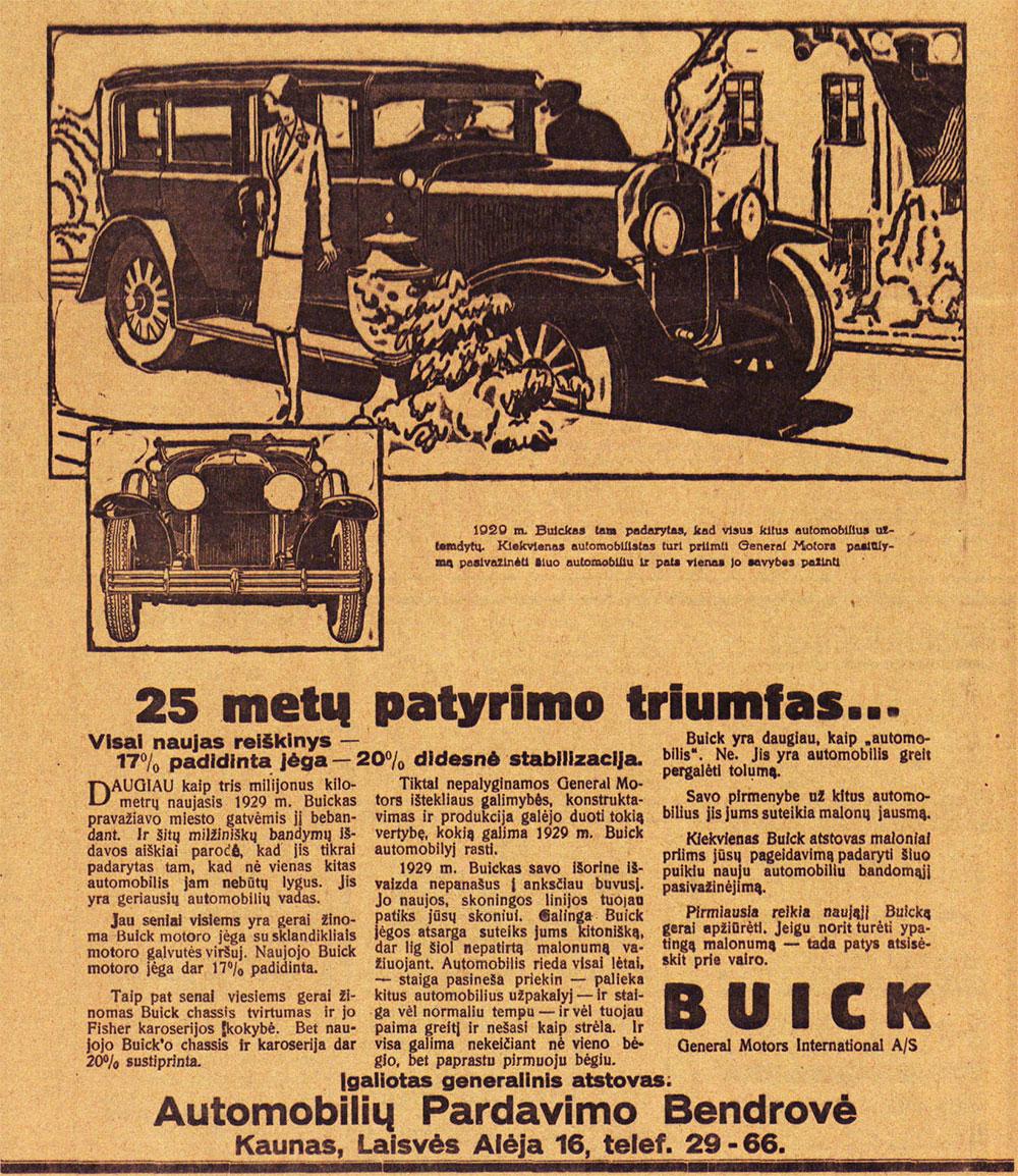 25 metų patyrimo triumfas - „Buick“