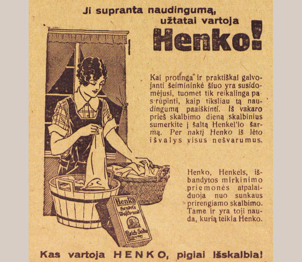 Ji supranta naudingumą, užtatai vartoja Henko!