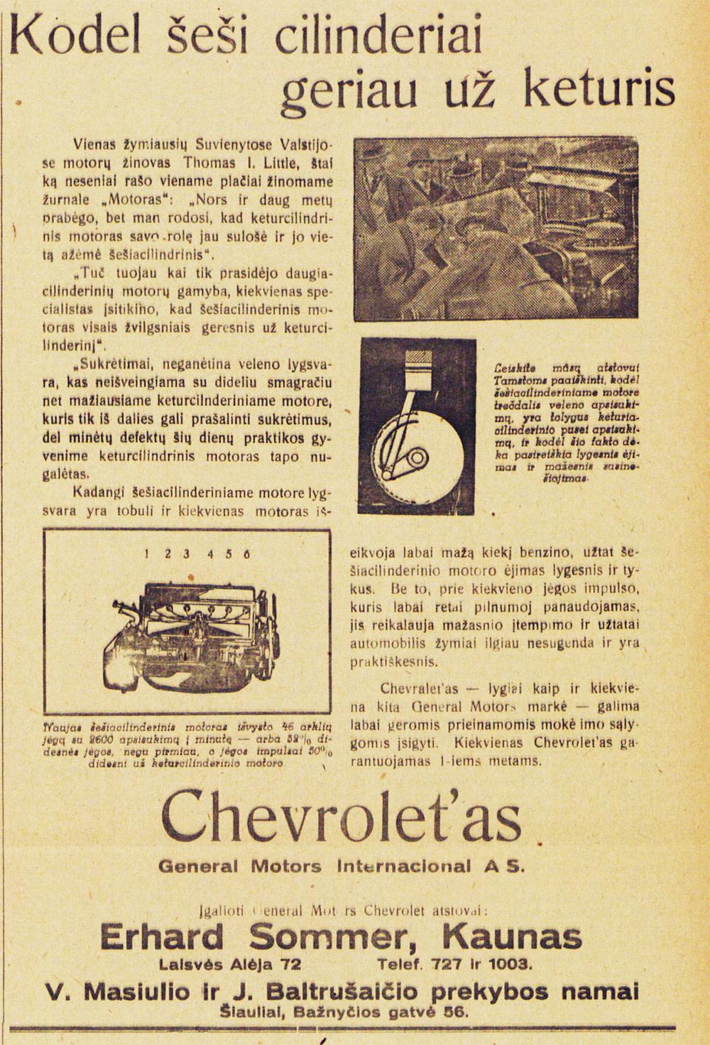 General Motors Internacional A S. „Chevrolet&#039;as“