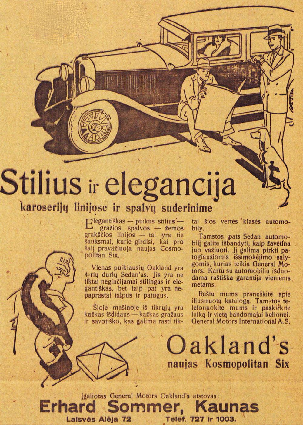 „Oakland&#039;s“ stilius ir elegancija 