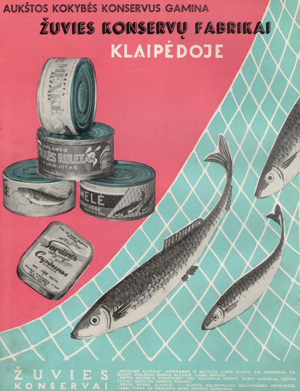 Aukštos kokybės konservus gamina žuvies konservų fabrikai Klaipėdoje