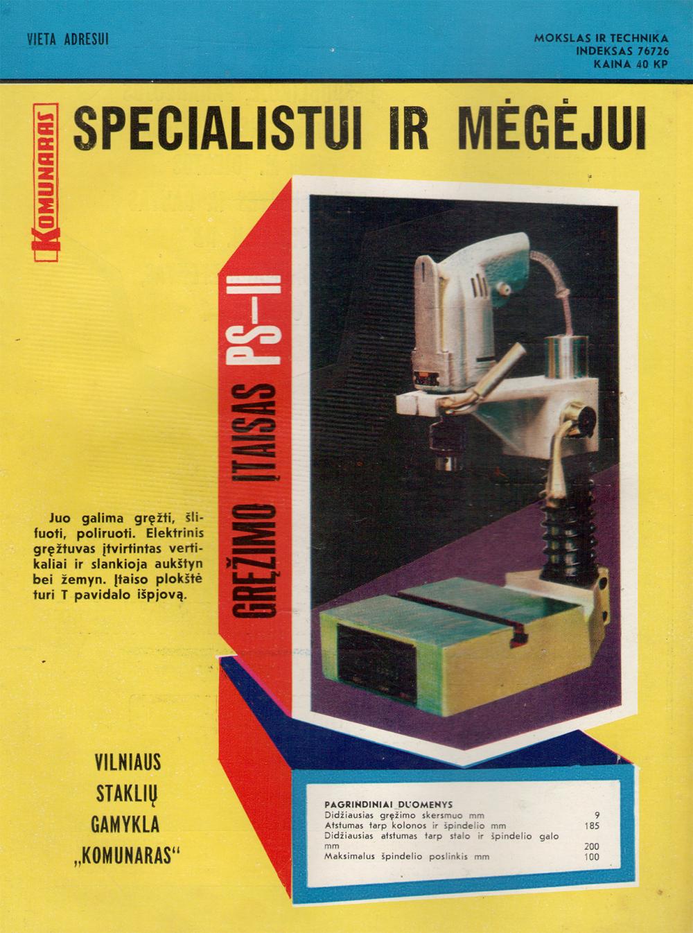 Gręžimo įtaisas PS-II / Specialistui ir mėgėjui