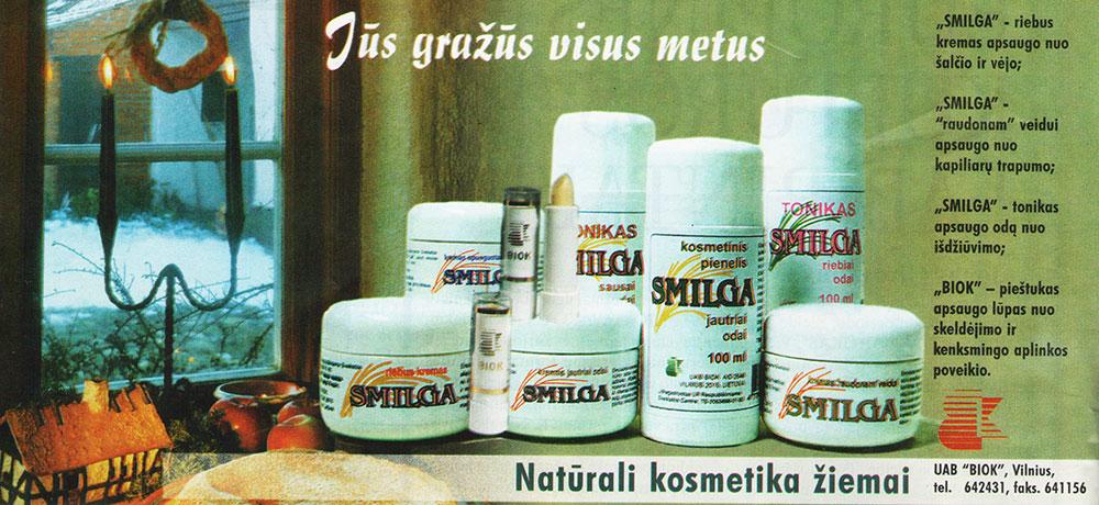 Natūrali kosmetika žiemai „Smilga“