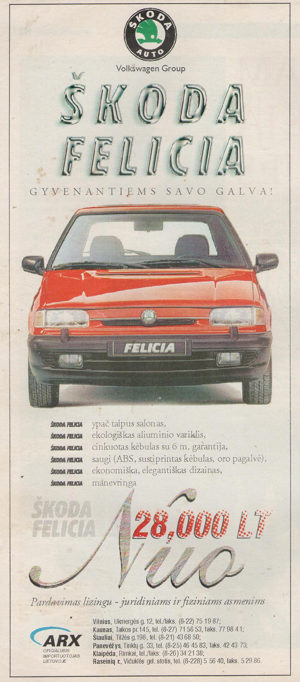 Škoda Felicia - Gyvenantiems savo galva!