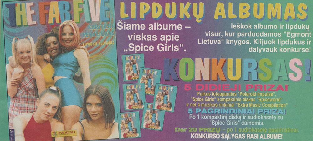 Lipdukų albumas - Šiame albume viskas apie „Spice Girls“