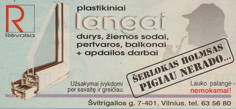 Plastikiniai langai ir durys - „Rėvalsa“