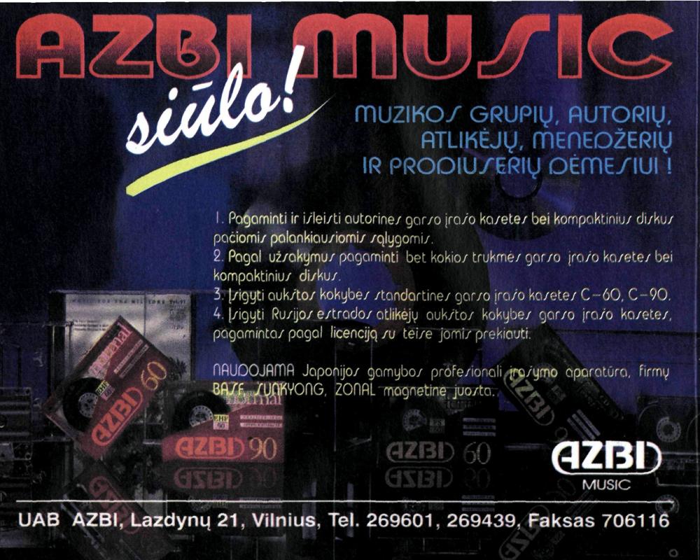 AZBI MUSIC siūlo!