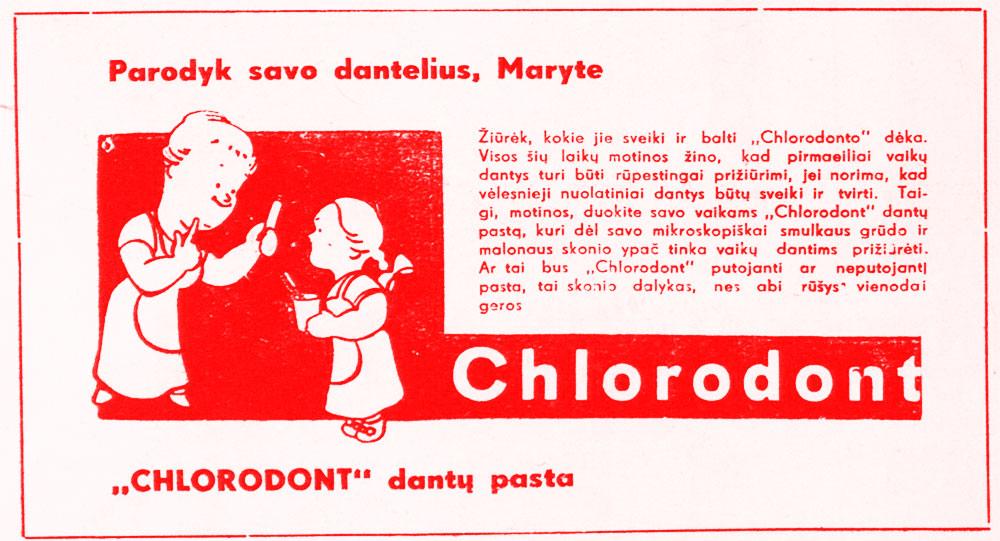 Dantų pasta „Chlorodont“ - parodyk savo dantis, Maryte