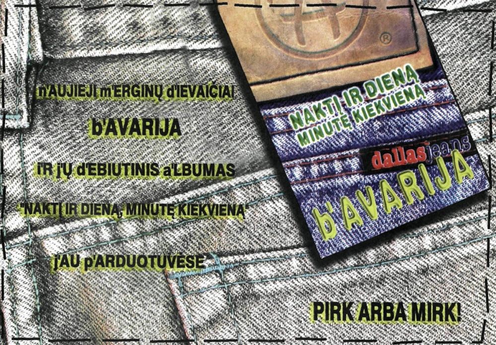 Debiutinis b'Avarija albumas „Naktį ir dieną, minutę kiekvieną“