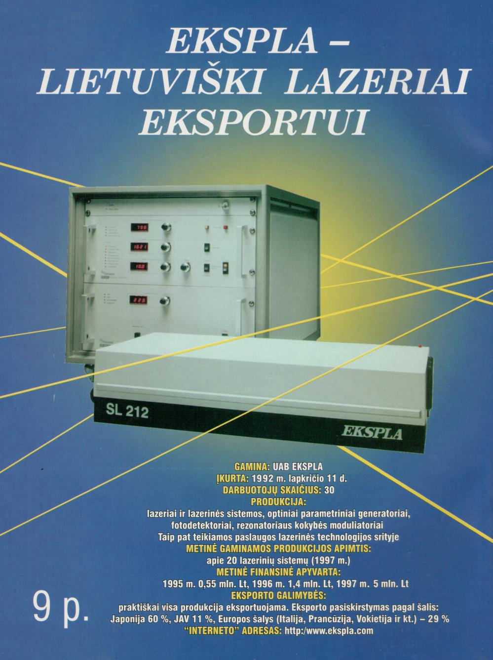 Ekspla - Lietuviški lazeriai eksportui