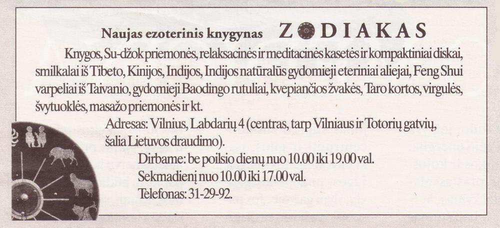 Ezoterinis knygynas „Zodiakas“