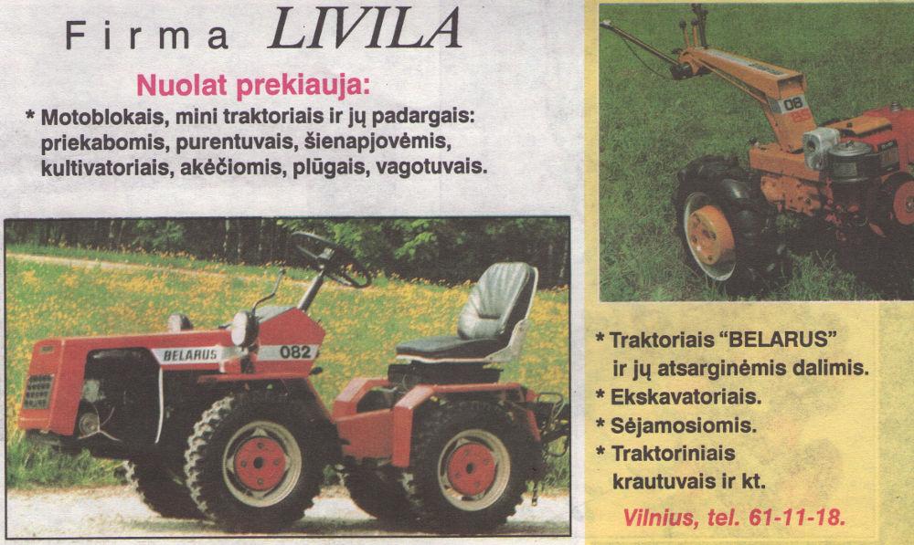Firma „Livila“ / Traktoriai „Belarus“