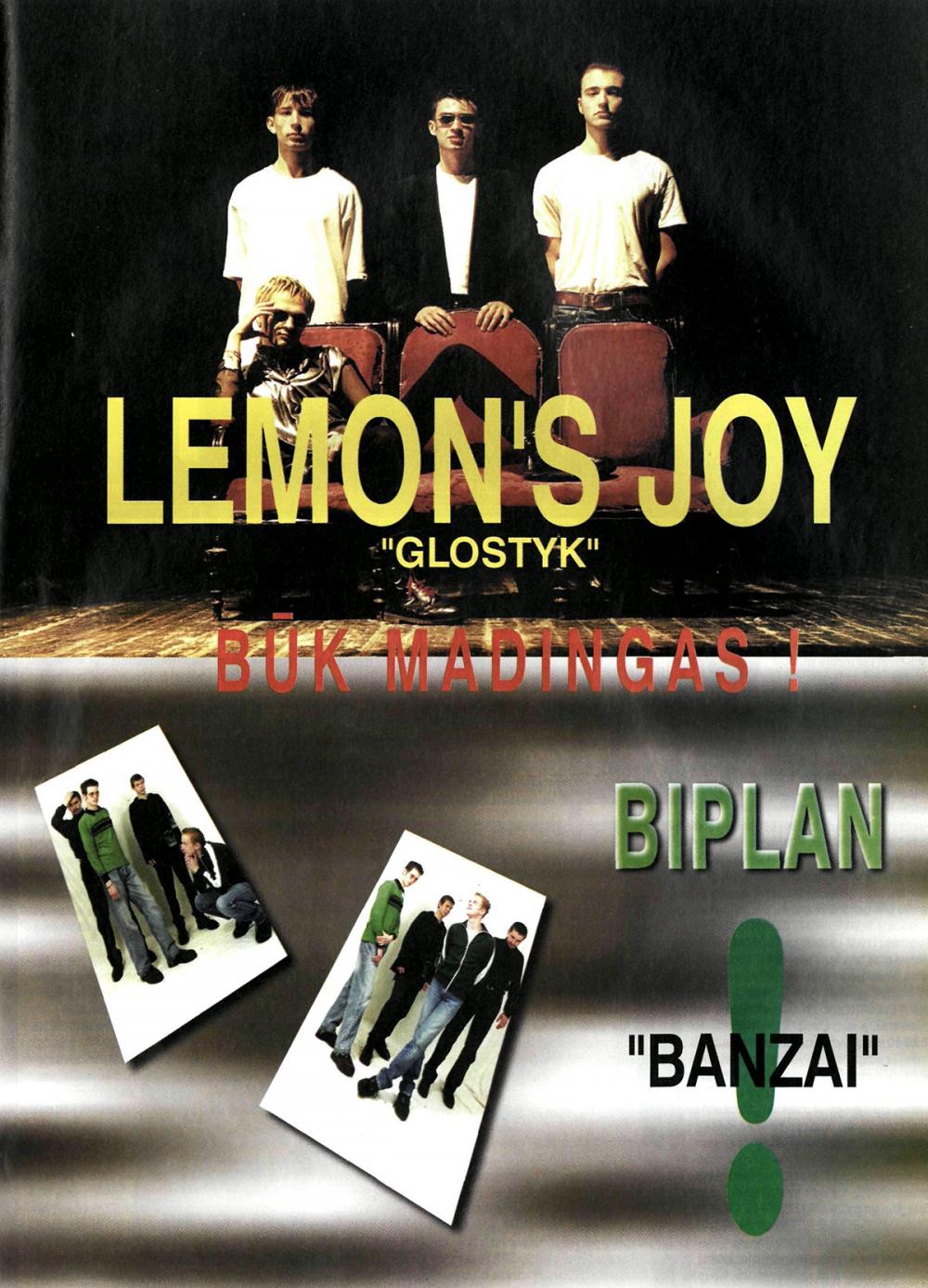 Lemons Joy - „Glostyk“ / Biplan „Banzai“ / BŪK MADINGAS!