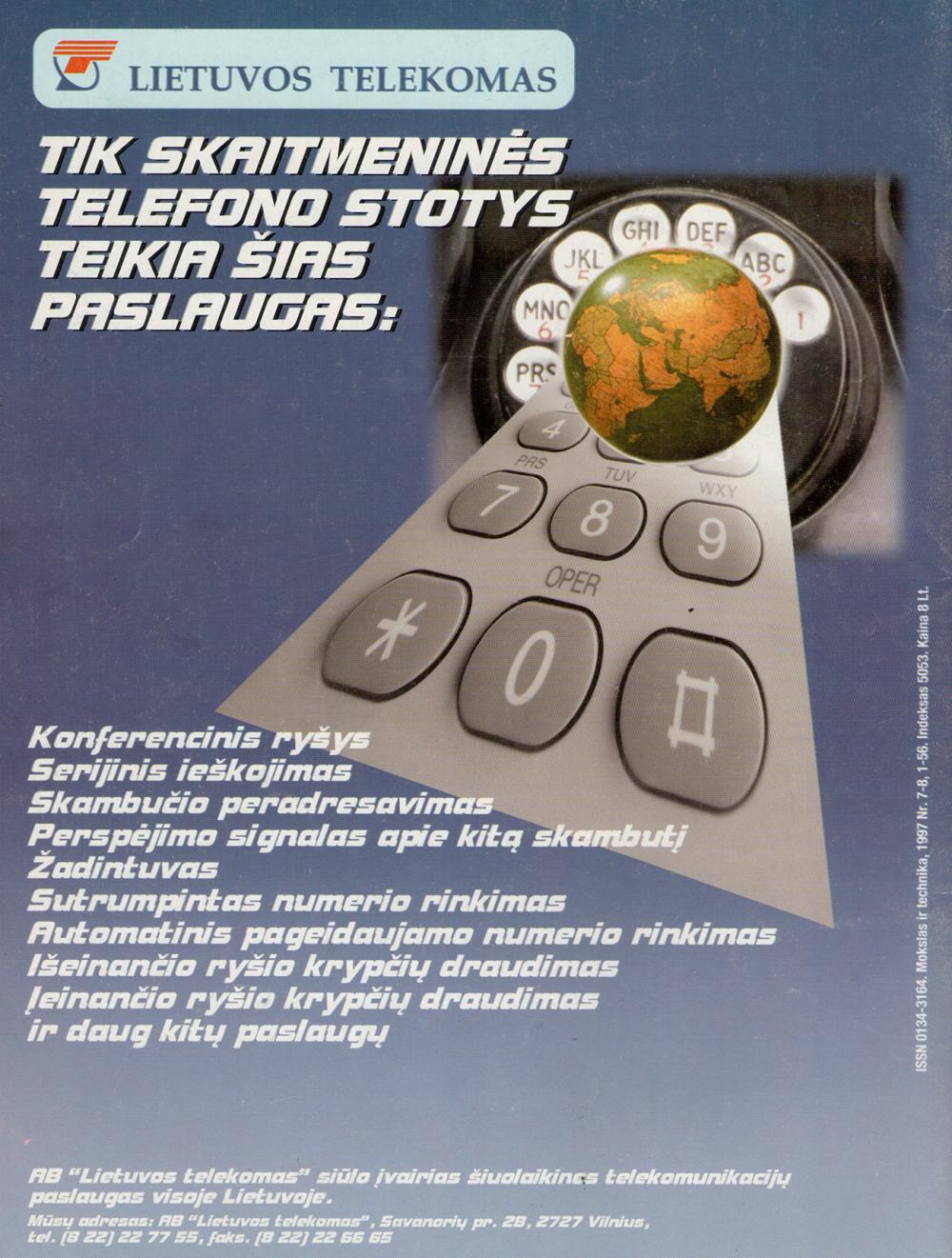 Lietuvos telekomas / Skaitmeninės telefono stotys