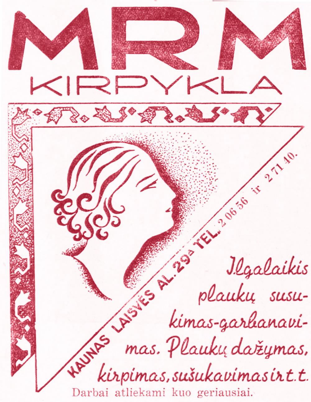 „MRM kirpykla“ moterims