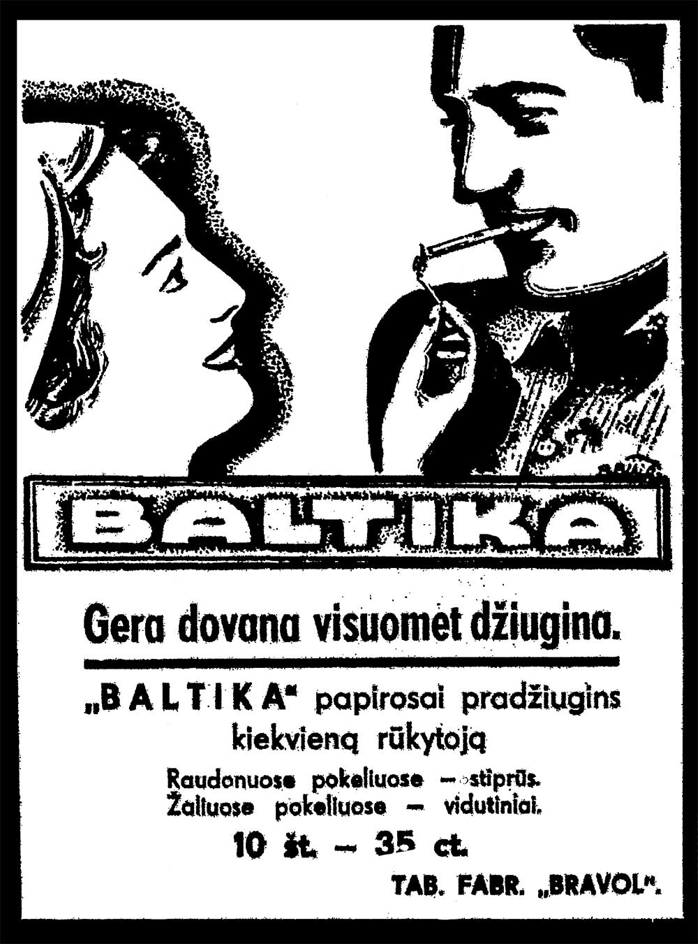 „Baltika“ papirosai pradžiugins kiekvieną rūkytoją