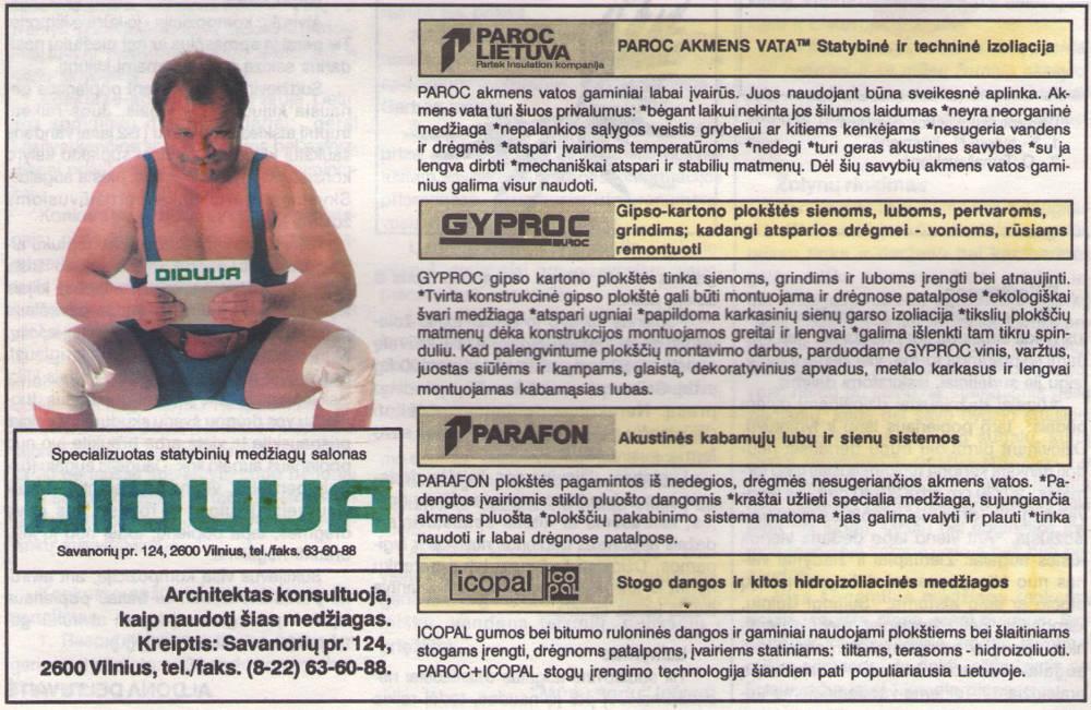 Specializuotas statybinių medžiagų salonas „Diduva“